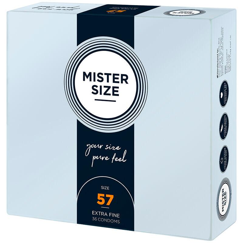 MISTER SIZE - PRESERVATIVOS TALLA L 57 MM (36 UNIDADES) - Optelum