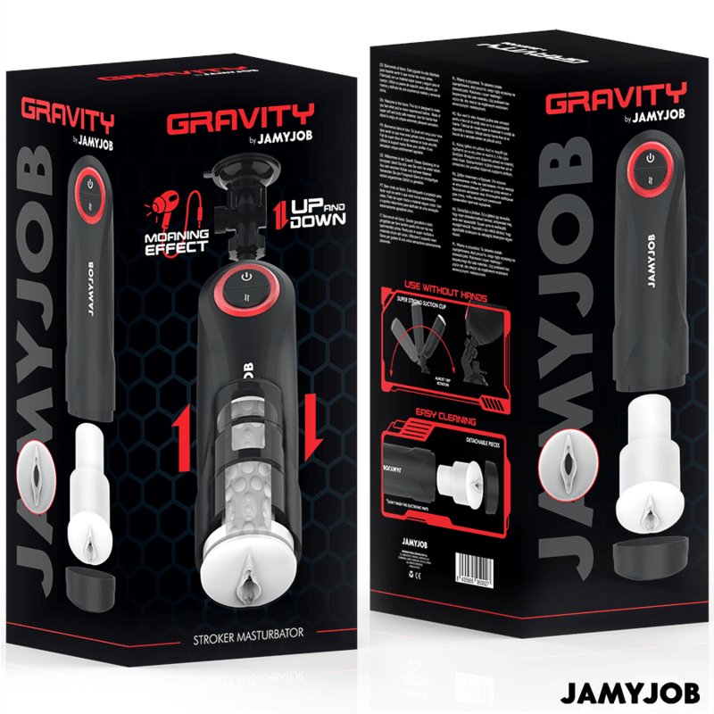 JAMYJOB - GRAVITY MASTURBADOR VAGINA AUTOMÁTICO 5 MODOS DE EMPUJE Y EFECTO SONIDO - Optelum