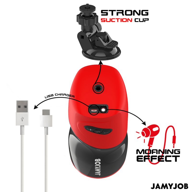 JAMYJOB - XPEED MASTURBADOR VAGINA AUTOMÁTICO 5 MODOS DE EMPUJE Y EFECTO SONIDO - Optelum
