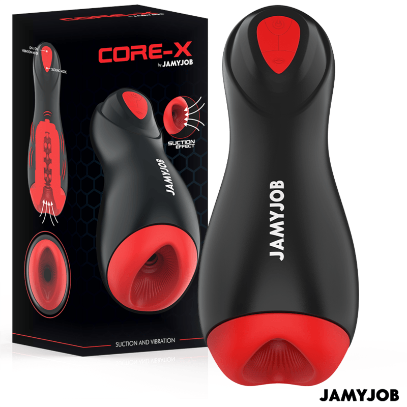 JAMYJOB - CORE-X MASTURBADOR AUTOMÁTICO 5 MODOS SUCCIÓN Y VIBRACIÓN - Optelum