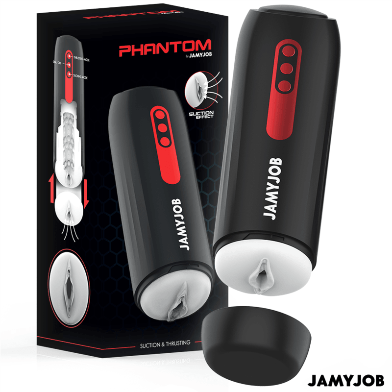 JAMYJOB - PHANTOM MASTURBADOR VAGINA AUTOMÁTICO 5 MODOS SUCCIÓN Y EMPUJE - Optelum