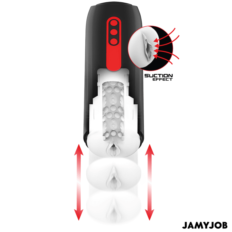 JAMYJOB - PHANTOM MASTURBADOR VAGINA AUTOMÁTICO 5 MODOS SUCCIÓN Y EMPUJE - Optelum