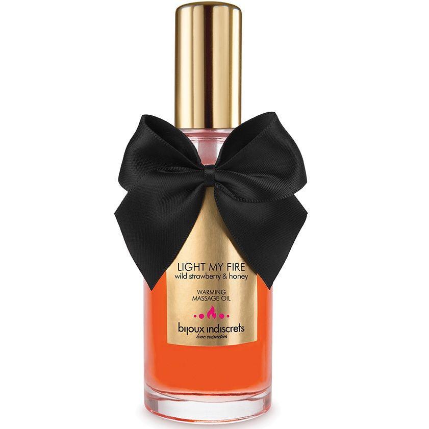BIJOUX - ACEITE MASAJE EFECTO CALOR AROMA FRESA - Optelum
