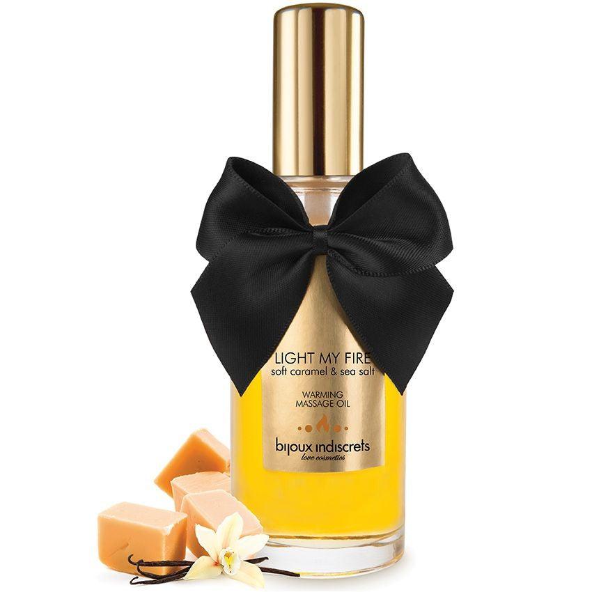 BIJOUX - ACEITE MASAJE EFECTO CALOR AROMA CARAMELO - Optelum