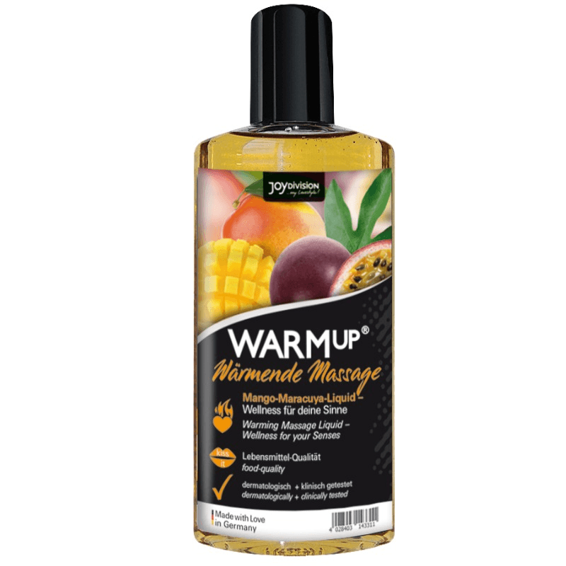 JOYDIVISION AQUAGLIDE - WARMUP ACEITE DE MASAJE MANGO+MARACUYA 150 ML - Optelum
