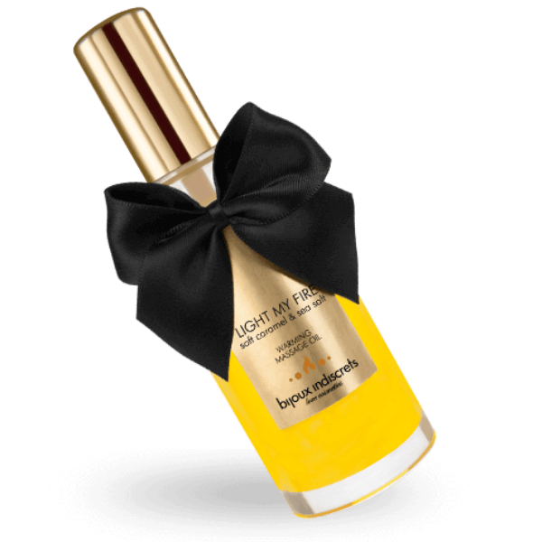 BIJOUX - ACEITE MASAJE EFECTO CALOR AROMA CARAMELO - Optelum