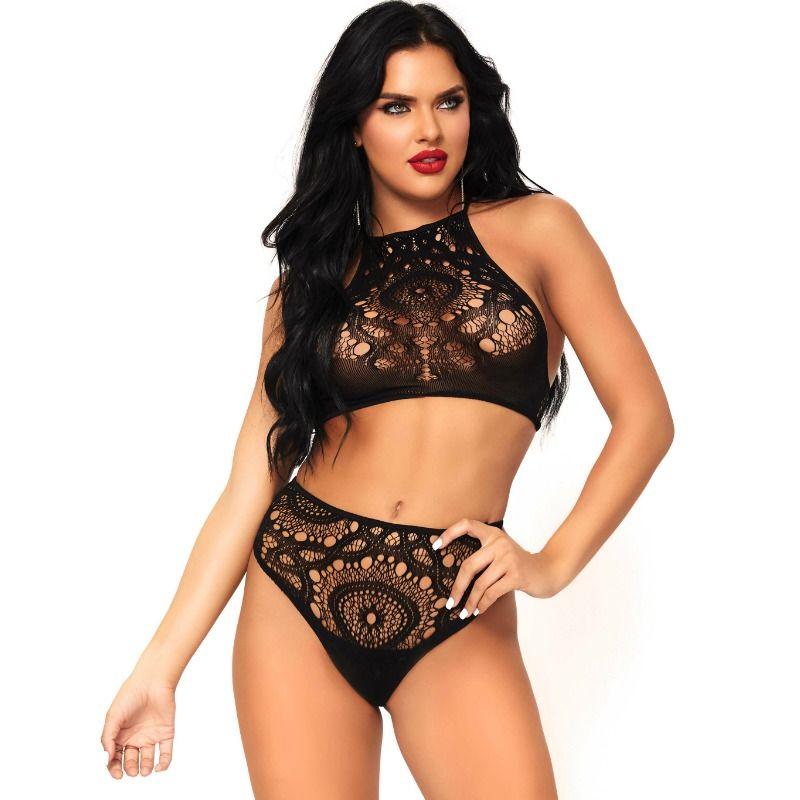 LEG AVENUE - SET 2 PIEZAS TOP Y PANTIES M/L - Optelum