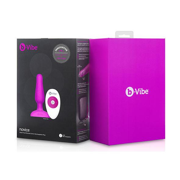 B-VIBE - NOVICE CONTROL REMOTO ANAL PLUG FUCSIA - Optelum