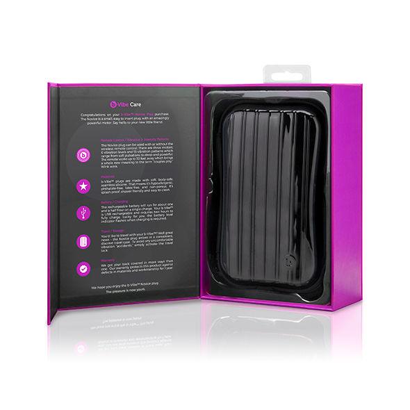 B-VIBE - NOVICE CONTROL REMOTO ANAL PLUG FUCSIA - Optelum