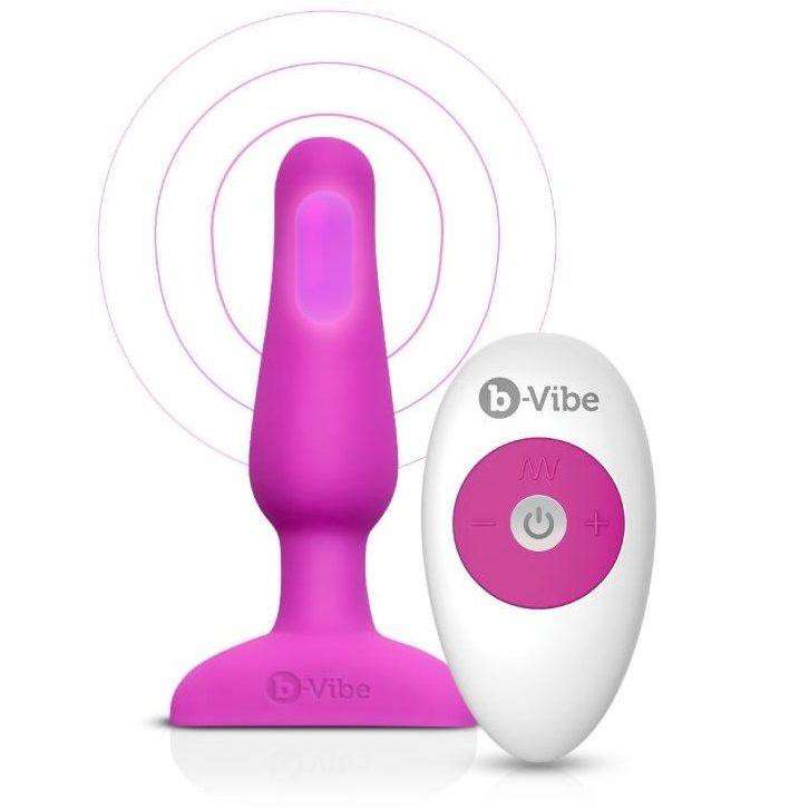 B-VIBE - NOVICE CONTROL REMOTO ANAL PLUG FUCSIA - Optelum