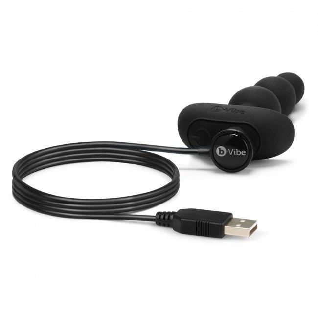 B-VIBE - TRIPLET ANAL CONTROL REMOTO BEADS NEGRO - Optelum