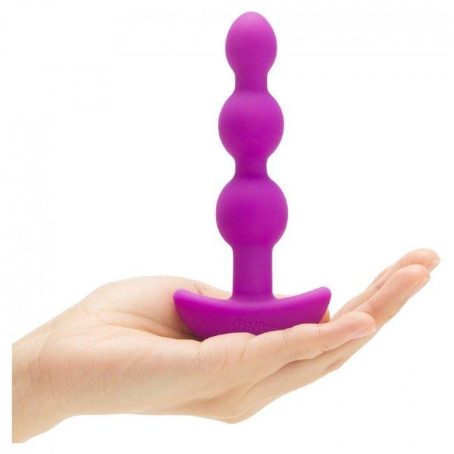 B-VIBE - TRIPLET ANAL CONTROL REMOTO BEADS ROSA - Optelum