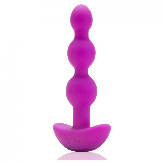 B-VIBE - TRIPLET ANAL CONTROL REMOTO BEADS ROSA - Optelum
