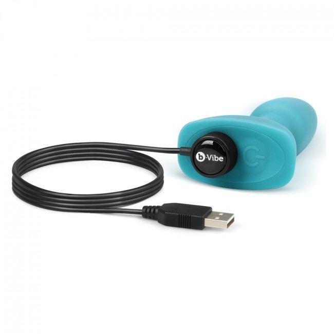 B-VIBE - RIMMING CONTROL REMOTO ANAL PLUG PETITE TEAL - Optelum