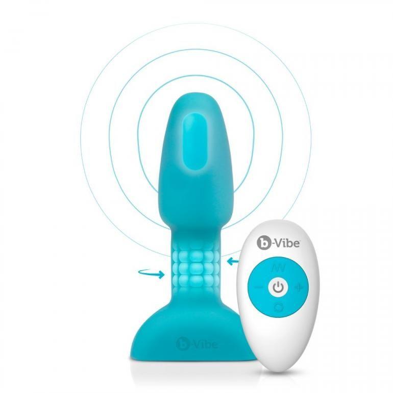 B-VIBE - RIMMING CONTROL REMOTO ANAL PLUG PETITE TEAL - Optelum