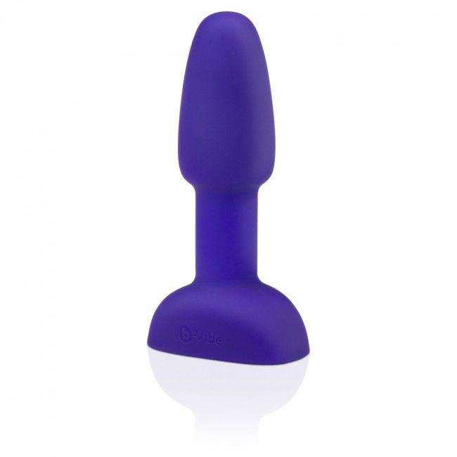 B-VIBE - RIMMING CONTROL REMOTO ANAL PLUG PETITE LILA - Optelum