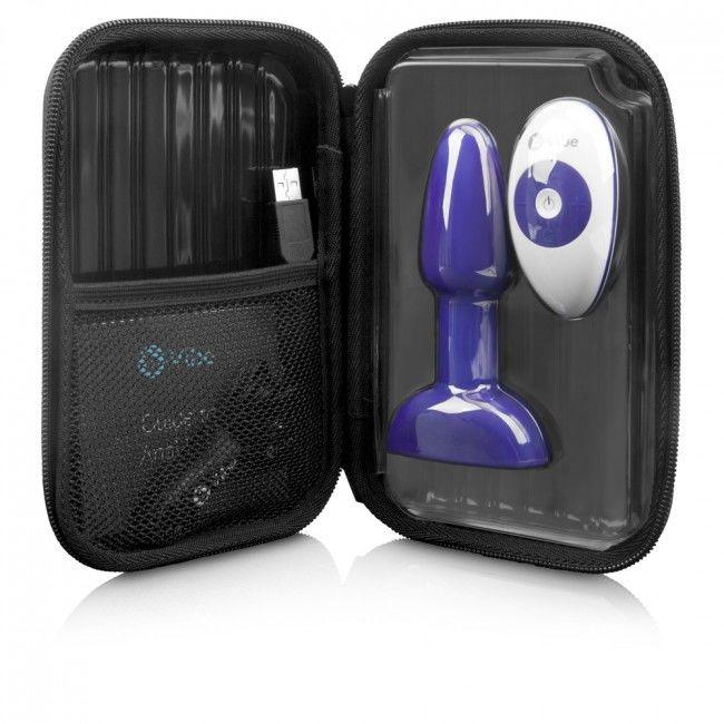 B-VIBE - RIMMING CONTROL REMOTO ANAL PLUG PETITE LILA - Optelum