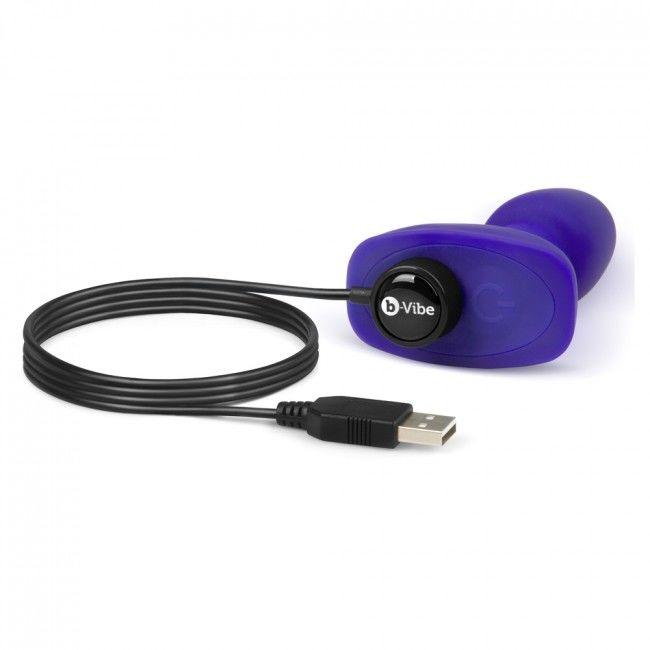 B-VIBE - RIMMING CONTROL REMOTO ANAL PLUG PETITE LILA - Optelum