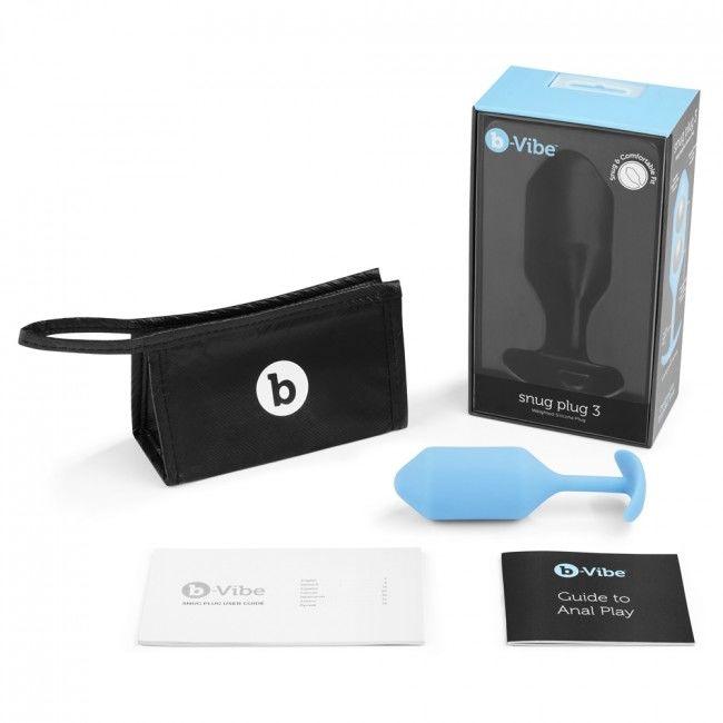 B-VIBE - SNUG PLUG ANAL 3 AZUL CIELO - Optelum