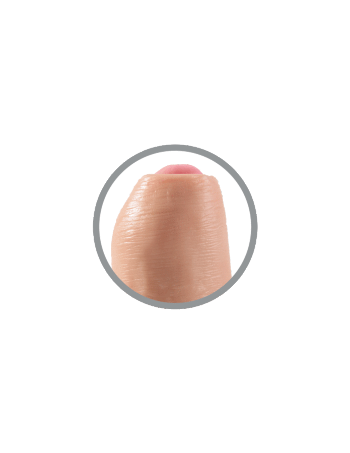 KING COCK - DILDO REALISTICO UNCUT NATURAL 23 CM - Optelum