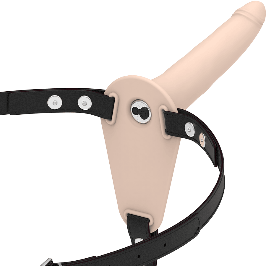 FETISH SUBMISSIVE HARNESS - VIBRADOR SILICONA FLESH 15 CM - Optelum