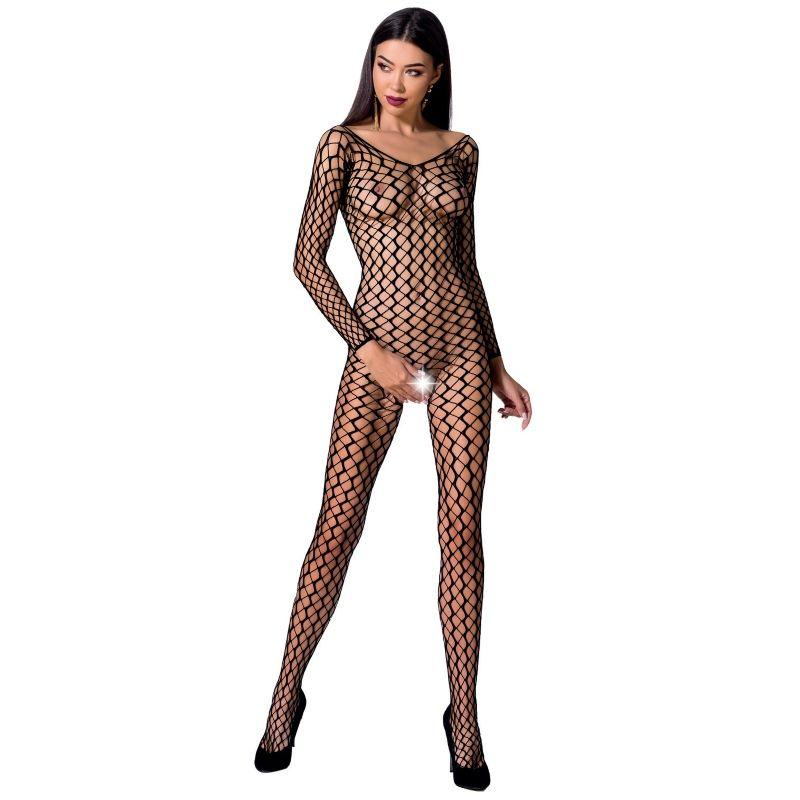 PASSION - WOMAN BS068 BODYSTOCKING NEGRO TALLA UNICA - Optelum