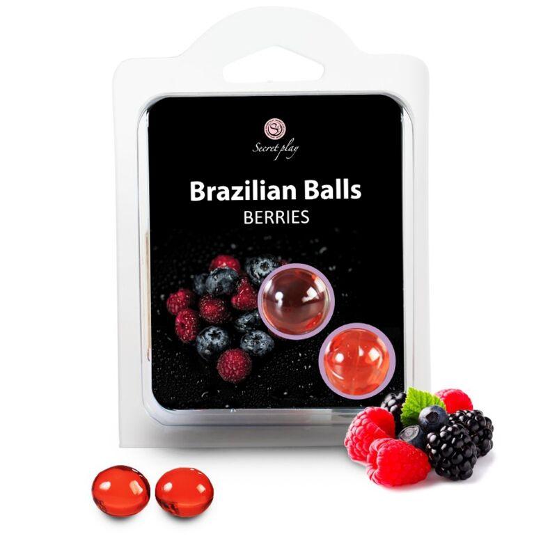 SECRETPLAY - BRAZILIAN BALLS FRUTAS DEL BOSQUE SET 2 BOLAS - Optelum