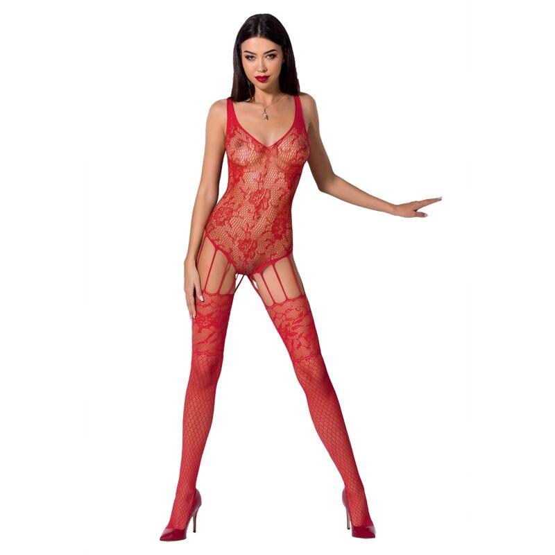 PASSION - WOMAN BS074 BODYSTOCKING TALLA UNICA NEGRO - Optelum