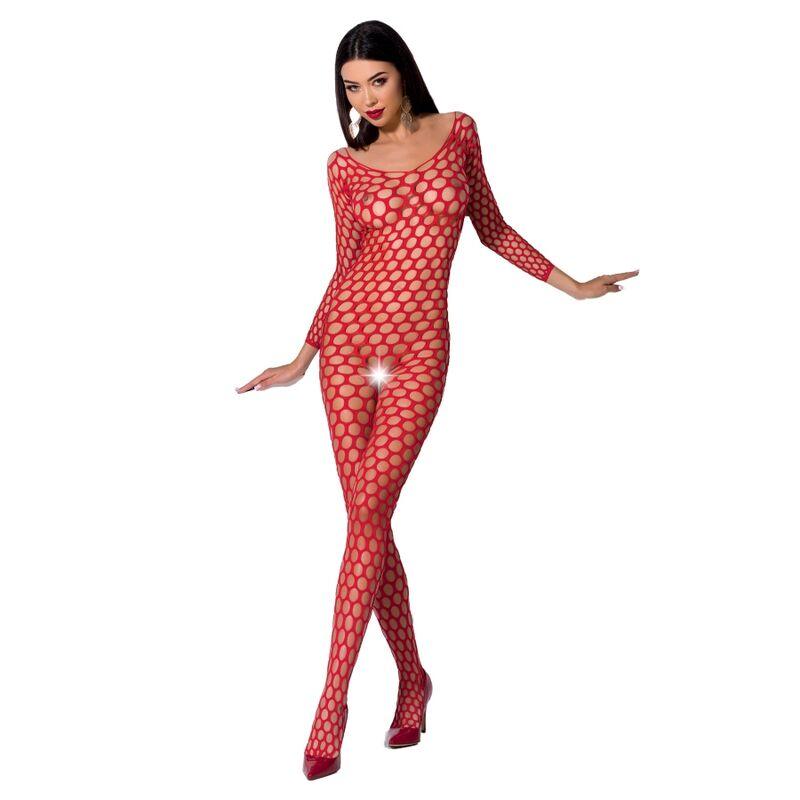 PASSION - WOMAN BS077 BODYSTOCKING TALLA UNICA NEGRO - Optelum