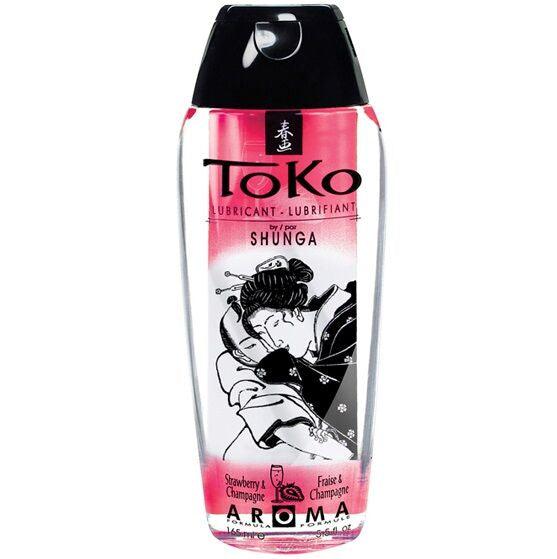 SHUNGA - TOKO AROMA LUBRICANTE FRESAS Y CHAMPAGNE - Optelum