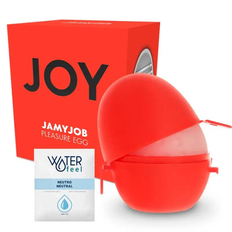 JAMYJOB - HUEVO MASTURBADOR DISCRETO VERSION ROJO JOY - Optelum