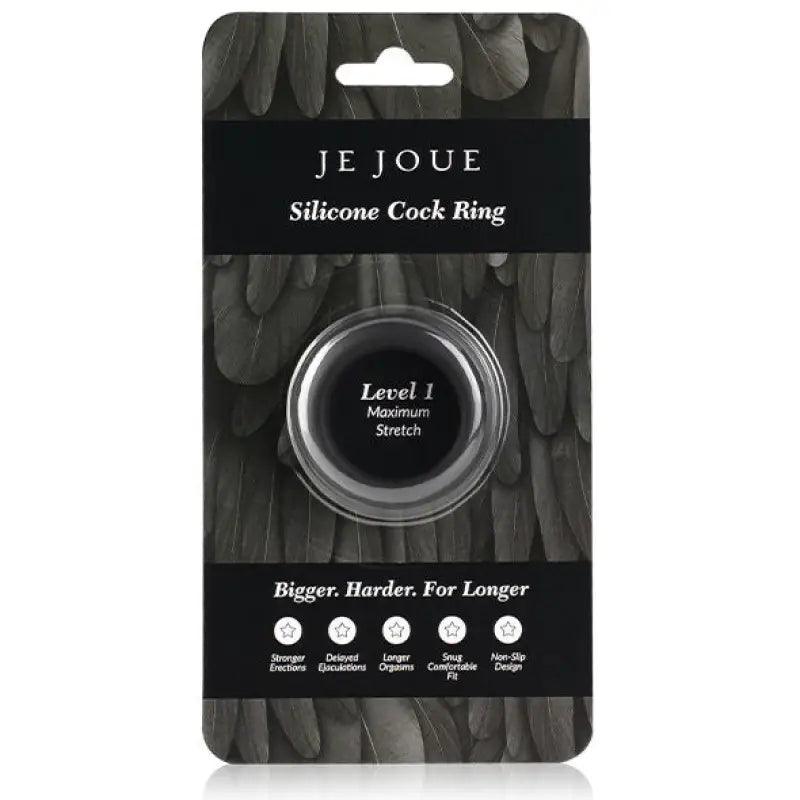 JE JOUE - ANILLO PARA EL PENE DE SILICONA ESTRECHAMIENTO MXIMO - NEGRO - Optelum