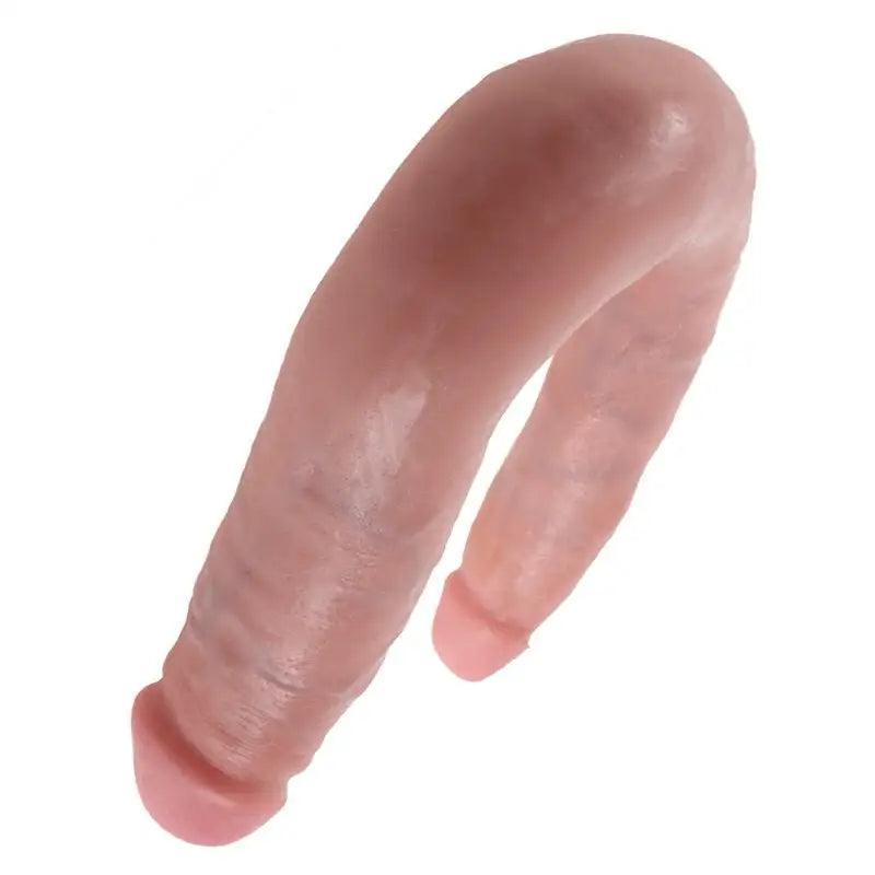 KING COCK - DILDO DOBLE PENETRACIÓN 12.7 CM NATURAL - Optelum