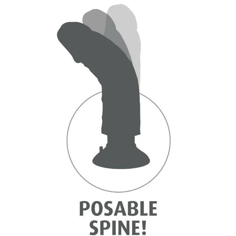 KING COCK - DILDO VIBRADOR 15.24 CM NATURAL - Optelum