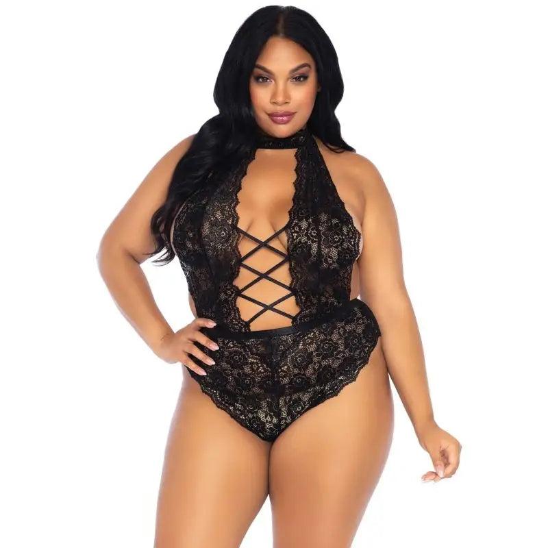 LEG AVENUE - TEDDY ABERTURA FRONTAL TALLA GRANDE - Optelum
