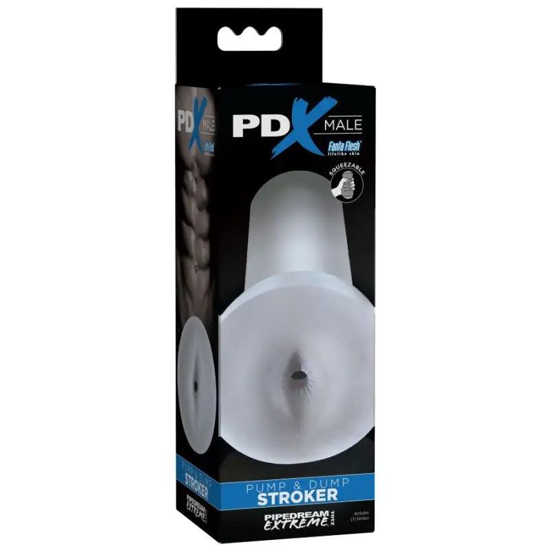 PDX MALE - PUMP AND DUMP STROKER MASTURBADOR - TRANSPARENTE - Optelum