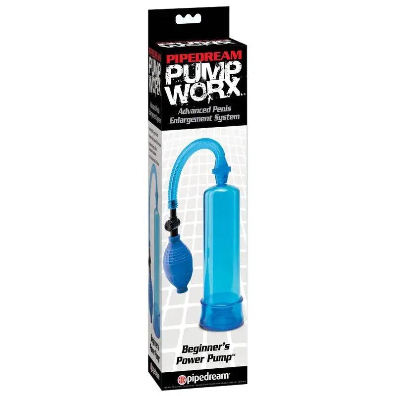 PUMP WORX - BOMBA DE ERECCION PRINCIPIANTES AZUL - Optelum