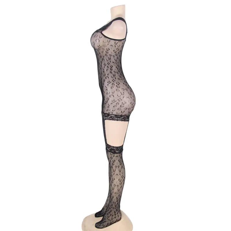 QUEEN LINGERIE - BODYSTOCKING ESTILO LEOPARDO S/L - Optelum