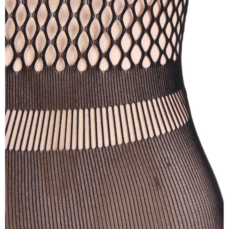 QUEEN LINGERIE - VESTIDO CUERPO DE RED MANGA CORTA S/L - Optelum