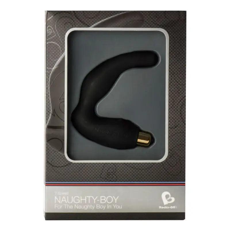 ROCKS-OFF - NAUGHTY-BOY MASAJEADOR DEL PUNTO G MASCULINO 7 V NEGRO - Optelum