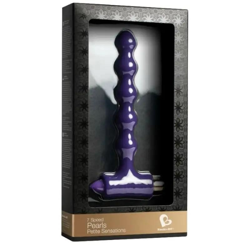 ROCKS-OFF - PLUG ANAL CON VIBRACIÓN Y ONDULACIONES PETITE SENSATIONS PEARLS - Optelum