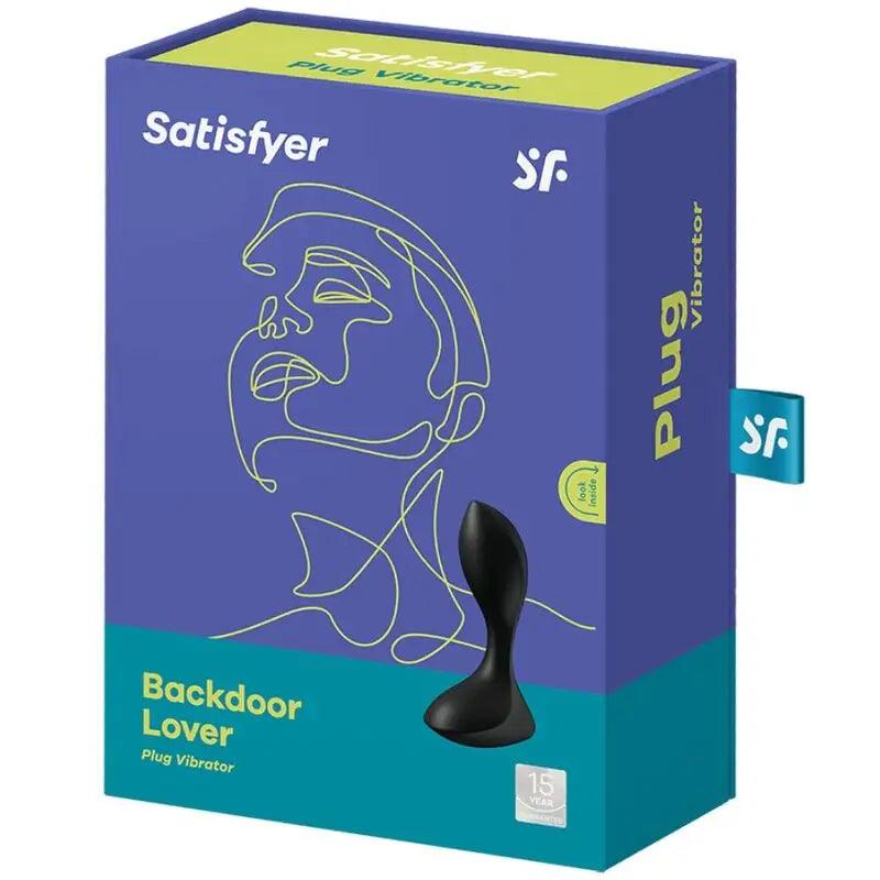 SATISFYER - BACKDOOR LOVER PLUG ANAL VIBRADOR NEGRO - Optelum