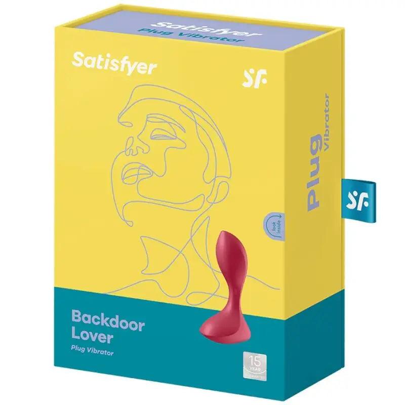 SATISFYER - BACKDOOR LOVER PLUG ANAL VIBRADOR ROJO - Optelum