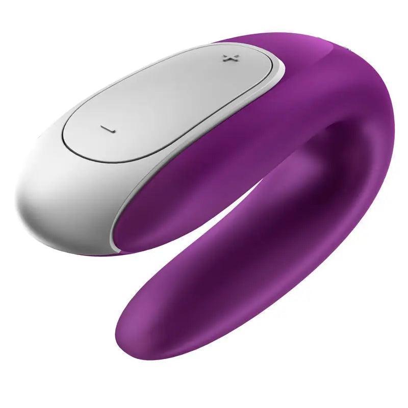SATISFYER - DOUBLE FUN PARTNER VIBRADOR LILA - Optelum