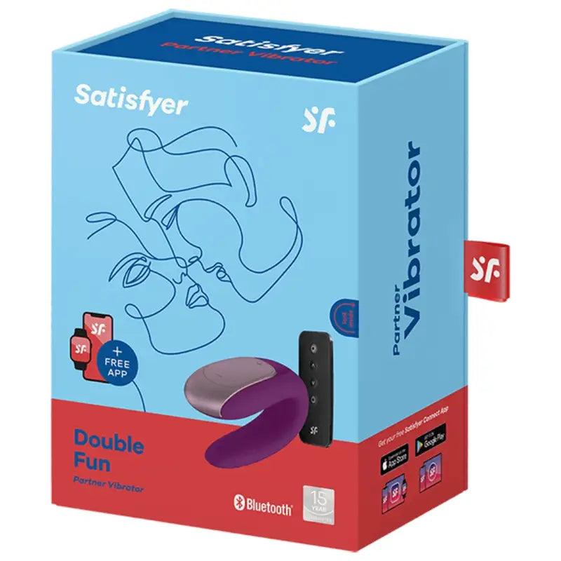 SATISFYER - DOUBLE FUN PARTNER VIBRADOR LILA - Optelum