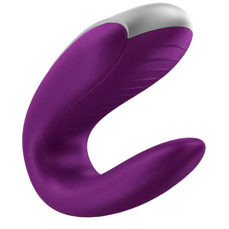 SATISFYER - DOUBLE FUN PARTNER VIBRADOR LILA - Optelum