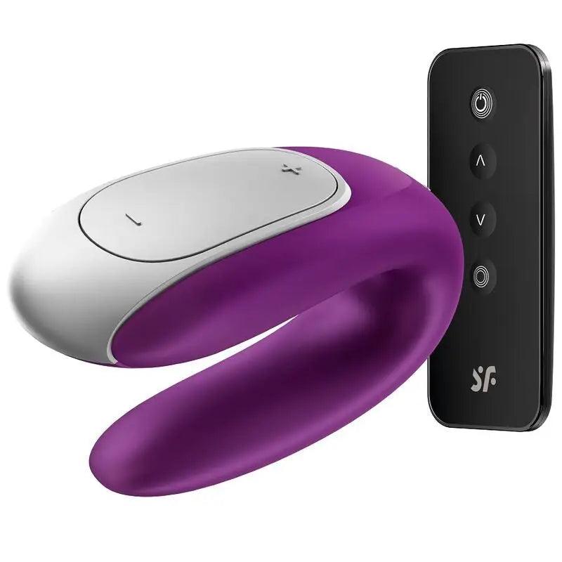 SATISFYER - DOUBLE FUN PARTNER VIBRADOR LILA - Optelum