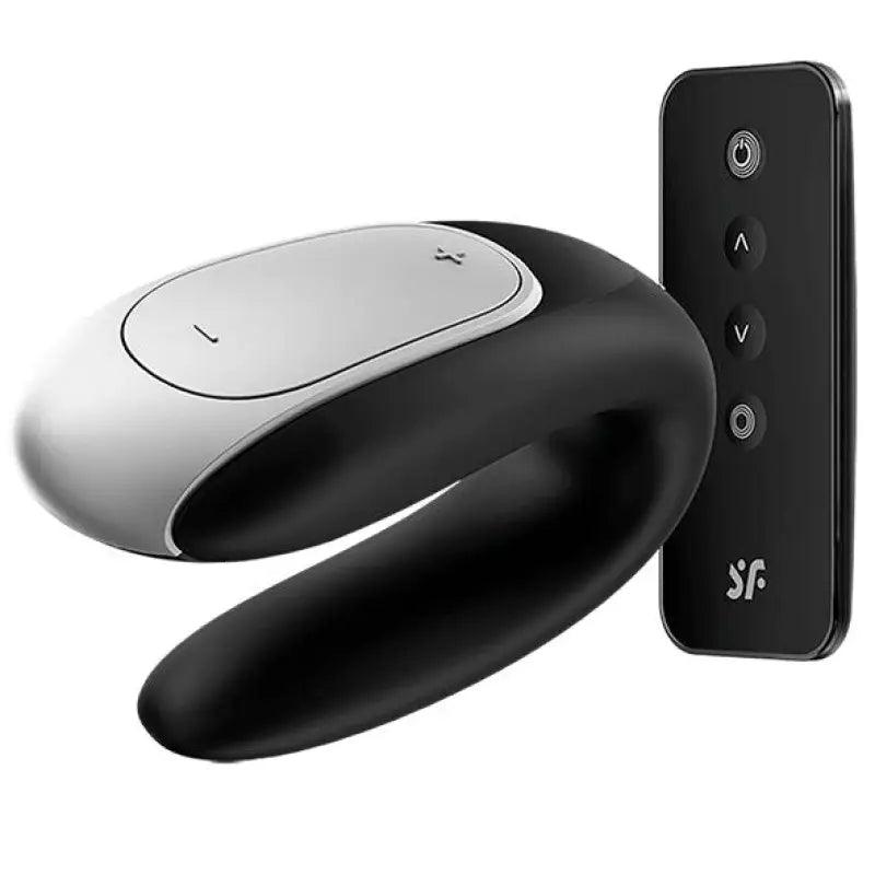 SATISFYER - DOUBLE FUN PARTNER VIBRADOR NEGRO - Optelum