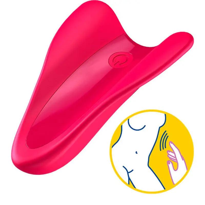 SATISFYER - HIGH FLY VIBRADOR DEDAL FUCHSIA - Optelum