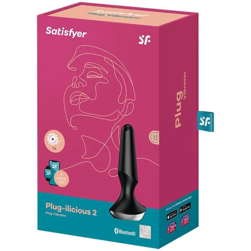 SATISFYER - PLUG ILICIOUS 2 PLUG VIBRADOR NEGRO - Optelum